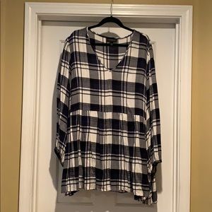 Lane Bryant flannel top